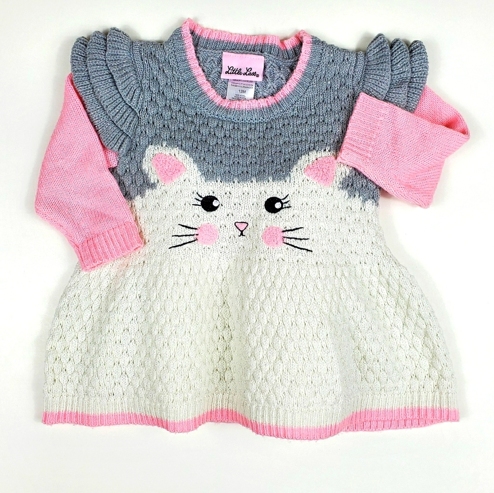 Babus sweater dress with cute mouse face